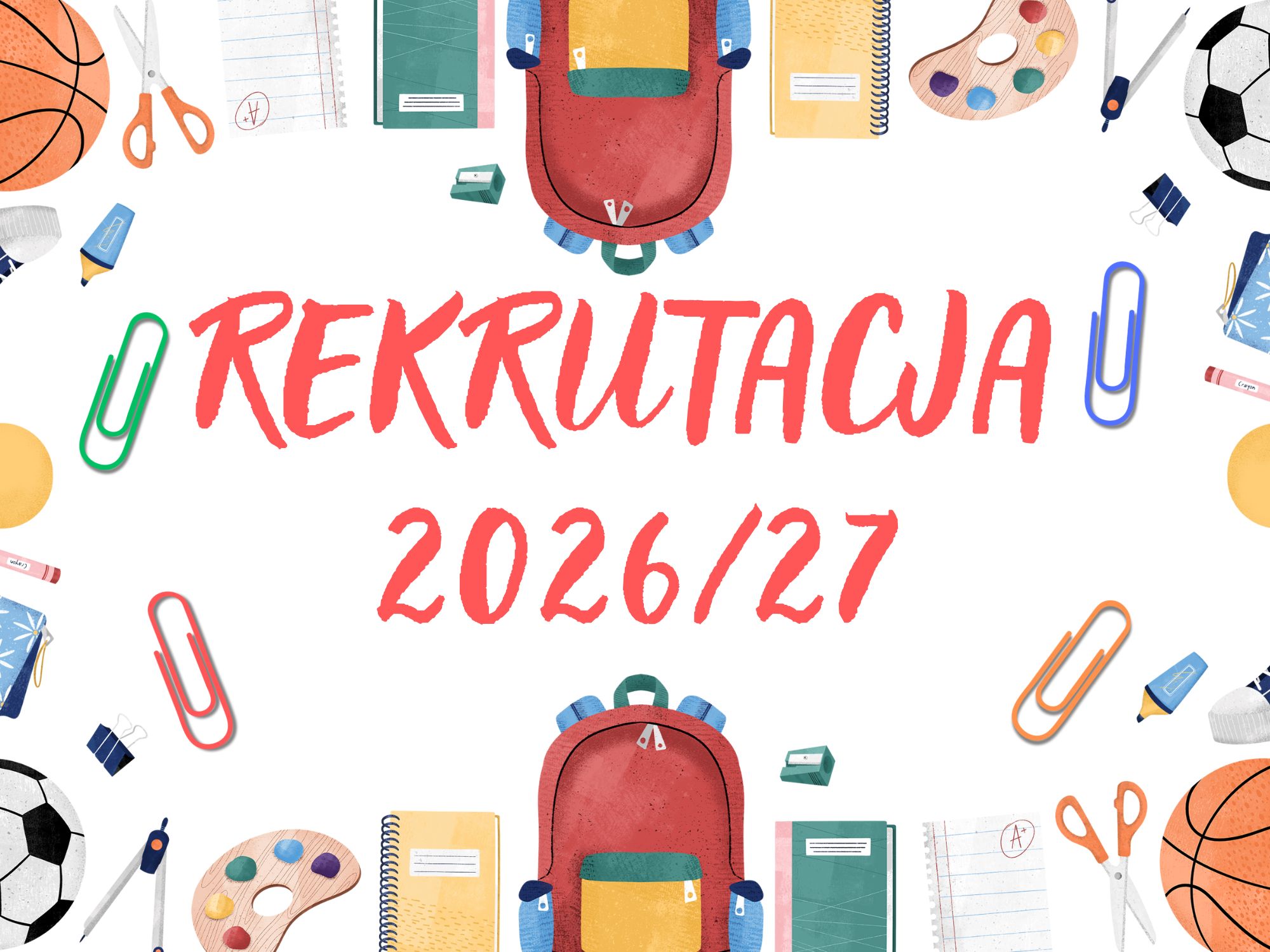 TERMINY REKRUTACJI NA ROK 2026/27